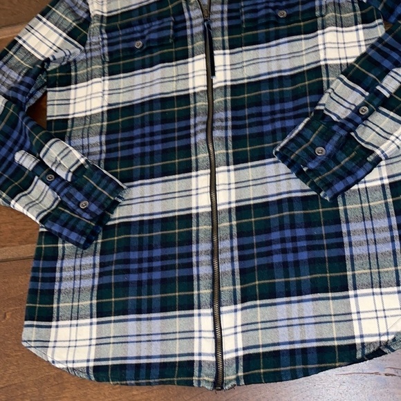 CHAPS Tartan 💯 Cotton Shacket Sz. MD - Picture 6 of 16